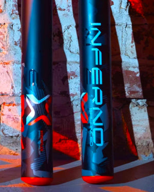 Axe Inferno Dual Stamp Endloaded Slowpitch Softball Bat - USA USSSA (Pro Flared Handle)