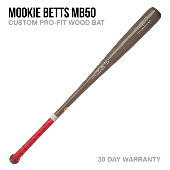 Mookie Betts MB50 Custom Pro-Fit Wood Bat
